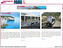 Tablet Screenshot of paristrain.net